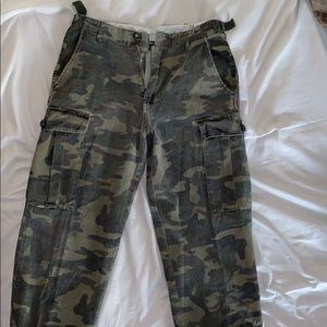 Fashion Nova High Waisted Camo Cargo Joggers